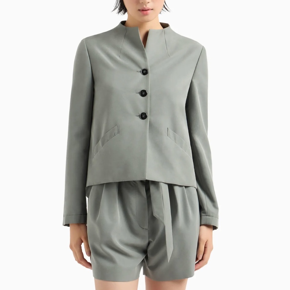 *NWT* Emporio Armani Black Jacket w/Asymmetrical hem